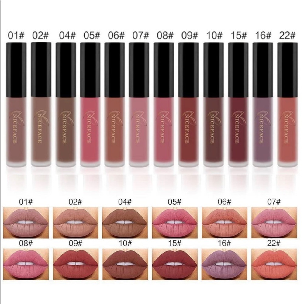 Set of 4 Long Lasting Matt Lip Color